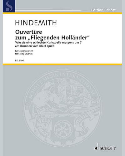 Overture to 'Der fliegende Holländer' — 欣德米特