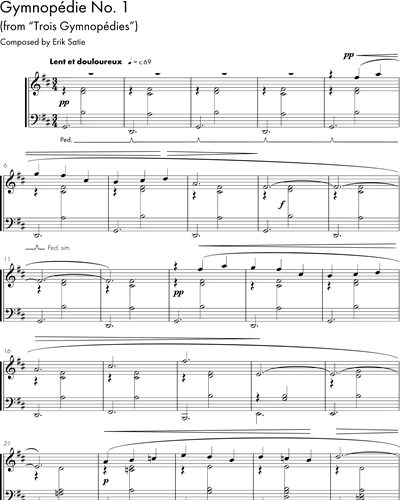 Gymnopédie No. 1 — 萨蒂