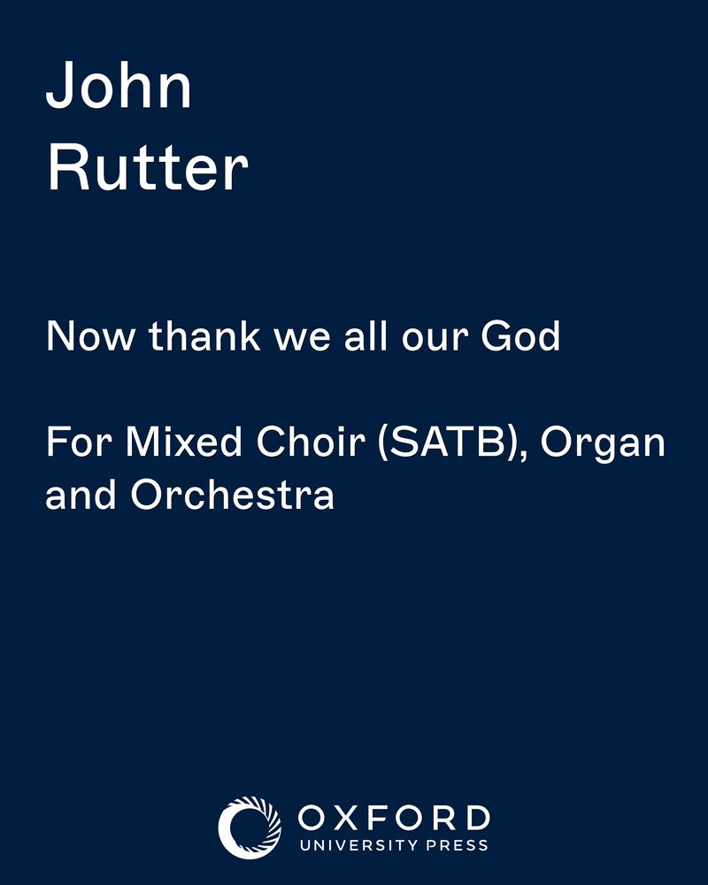 Now thank we all our God — 约翰·拉特