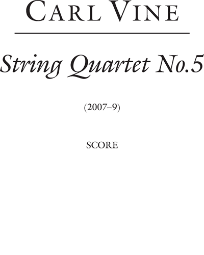 String Quartet No. 5 — 卡尔·维恩