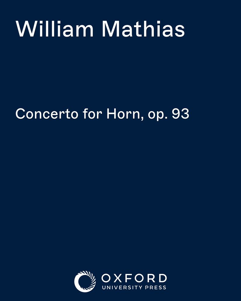 Concerto for Horn, op. 93 — William Mathias