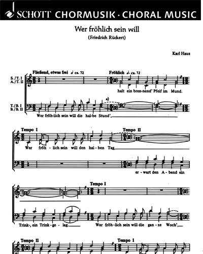 Wer fröhlich sein will — Karl Haus