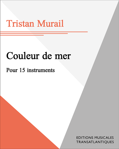 Couleur de mer — Tristan Murail