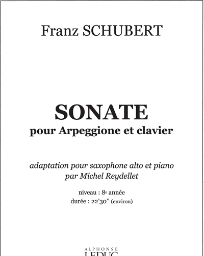 Arpeggione Sonata — 舒伯特