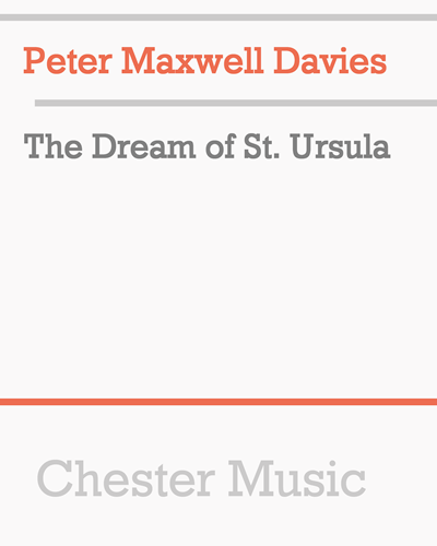 The Dream of St. Ursula — 马克斯韦尔·戴维斯