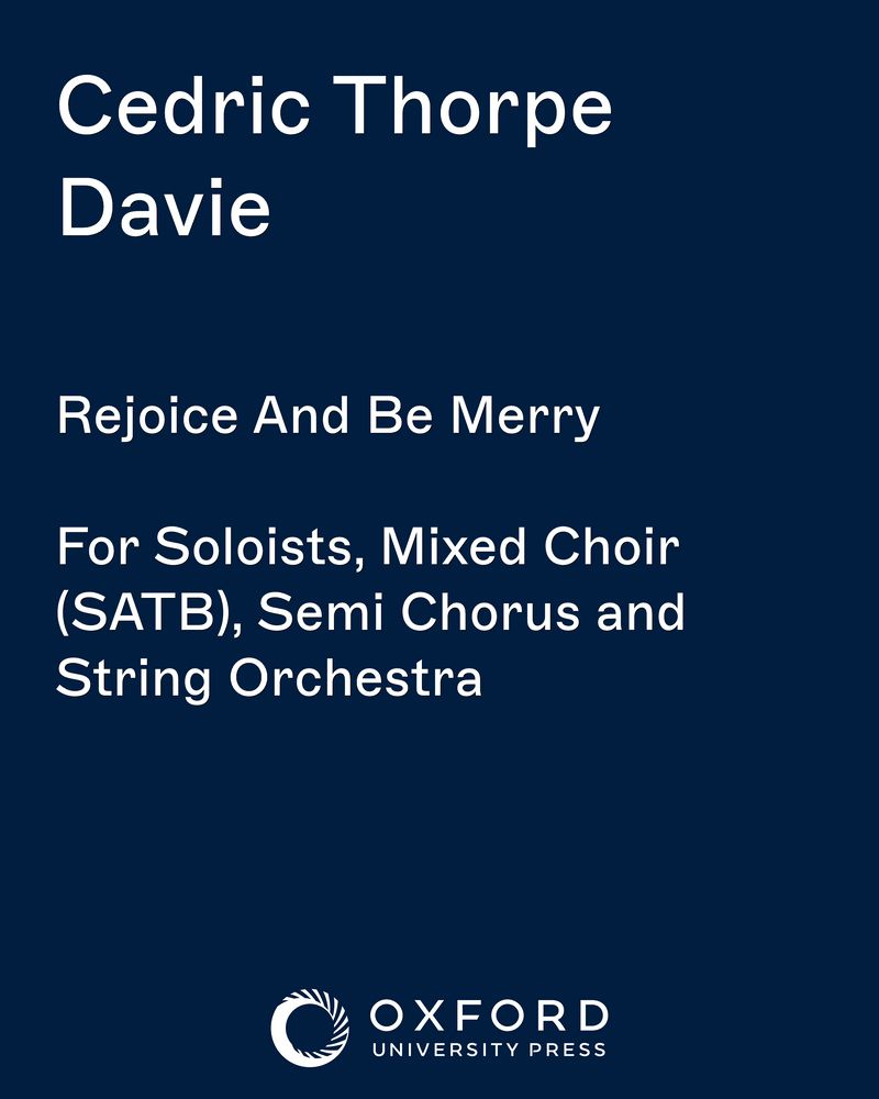 Rejoice And Be Merry — Cedric Thorpe Davie