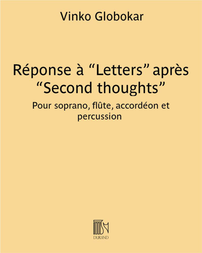 Response to 'Letters' after 'Second thoughts' — Vinko Globokar