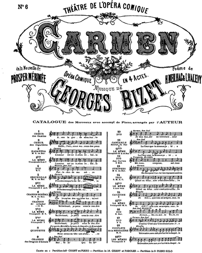Habanera (No. 5a from 'Carmen', 'L'amour est enfant de Bohème') — 比才