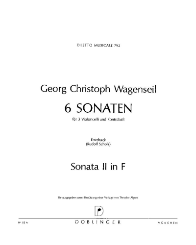 Sonata No. 2 in F Major — 瓦根塞尔