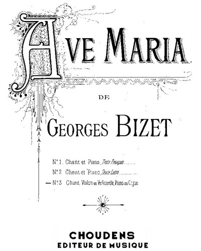 Ave Maria No. 3 — 比才