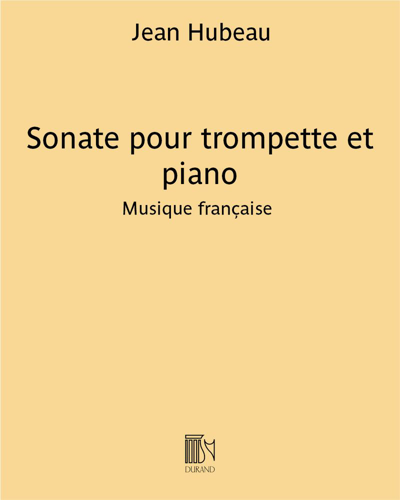 Sonata for Trumpet and Piano — Jean Hubeau