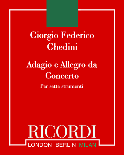 Adagio e Allegro da Concerto — Giorgio Federico Ghedini