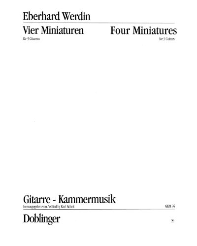 Four Miniatures, op. 72 — Eberhard Werdin