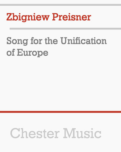 Song for the Unification of Europe — Zbigniew Preisner