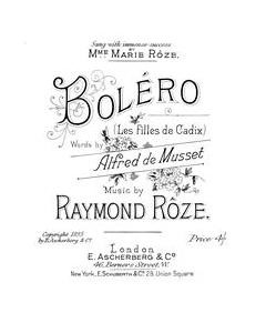 Boléro (Les Filles De Cadiz) — Raymond Rôze