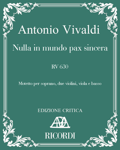 Nulla in mundo pax sincera, RV 630 — Antonio Vivaldi