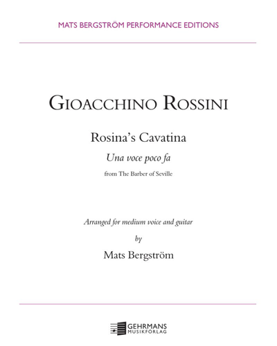 Una voce poco fa (from 'The Barber of Seville') — Gioachino Rossini