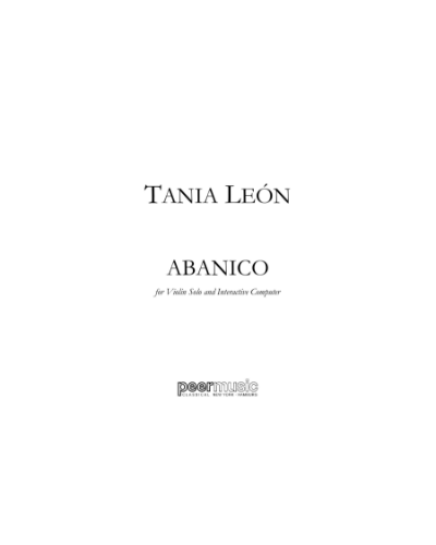 Abanico — Tania León