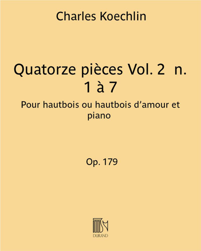 Quatorze pièces Op. 179 Vol. 2  n. 1 à 7 — 夏尔·凯什兰