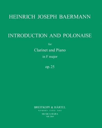 Introduktion und Polonaise F-dur op. 25 — Heinrich Joseph Baermann