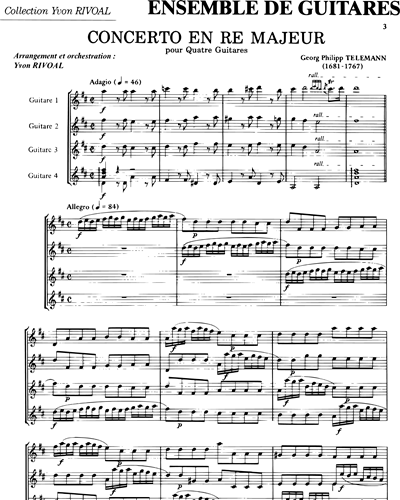 Concerto in D Major — 泰勒曼
