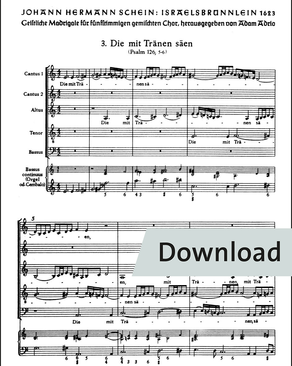 Die mit Tränen säen — Johann Hermann Schein