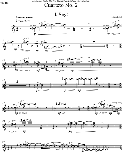 String Quartet No. 2 — Tania León