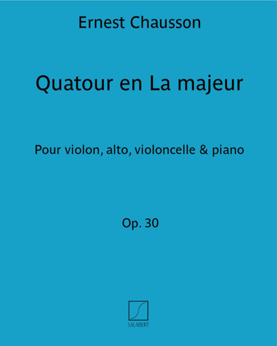 Quartet in A major, op. 30 — 肖松