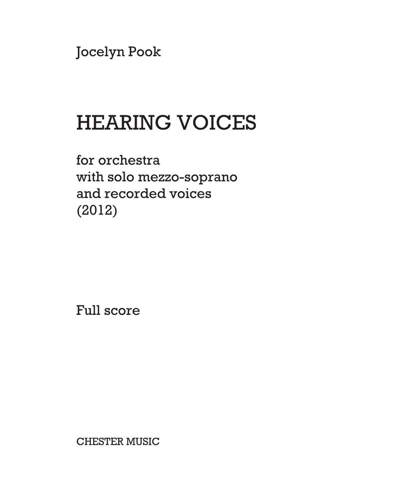 Hearing Voices — Jocelyn Pook