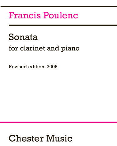 Sonata for Clarinet and Piano — 普朗克