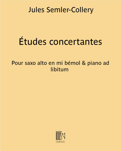 Études concertantes — Jules Semler-Collery