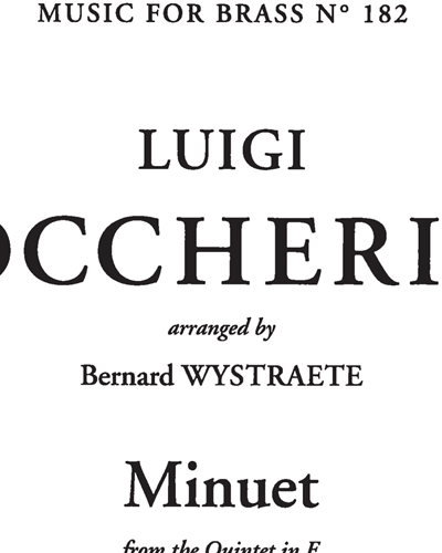 Minuet (from Quintet in E) — 博凯里尼