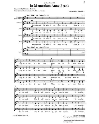 In Memoriam Anne Frank — Howard Goodall