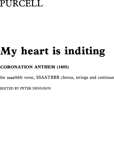My Heart Is Inditing — Henry Purcell