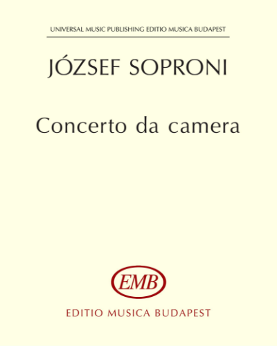 Concerto da camera — József Soproni