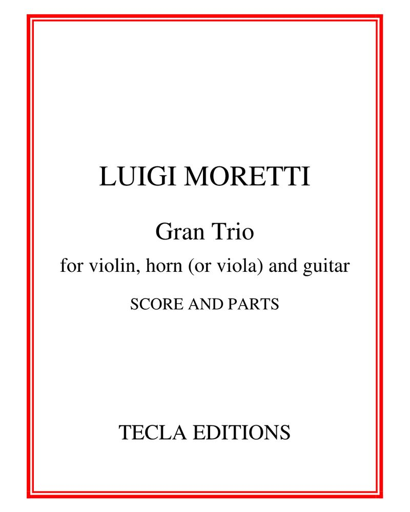 Gran Trio — Luigi Moretti