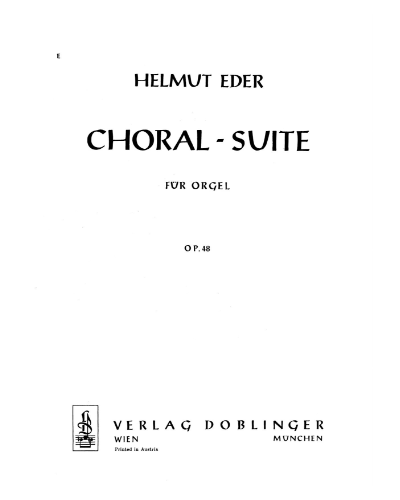 Choral-Suite, op. 48 — Helmut Eder