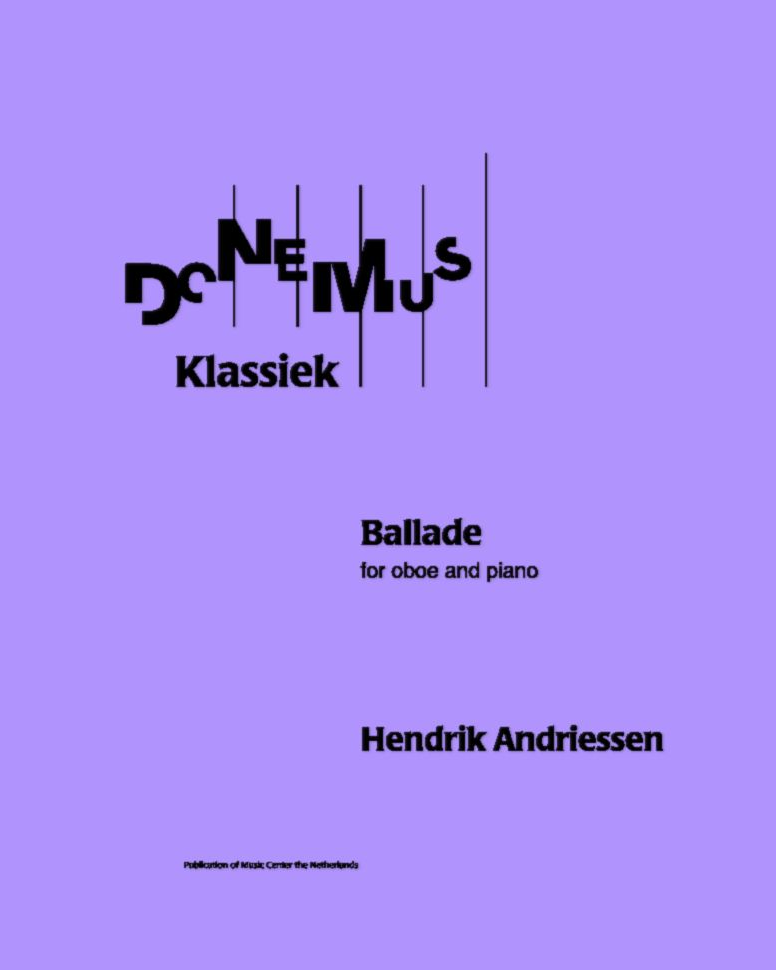 Ballade — Hendrik Andriessen