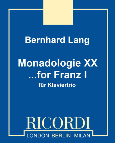 Monadologie XX — Bernhard Lang