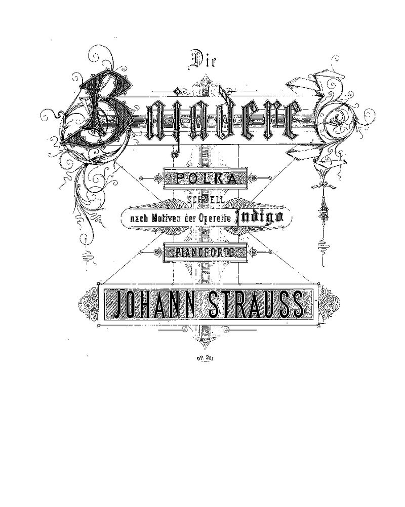 Die Bajadere, op. 351 — Johann Strauss II