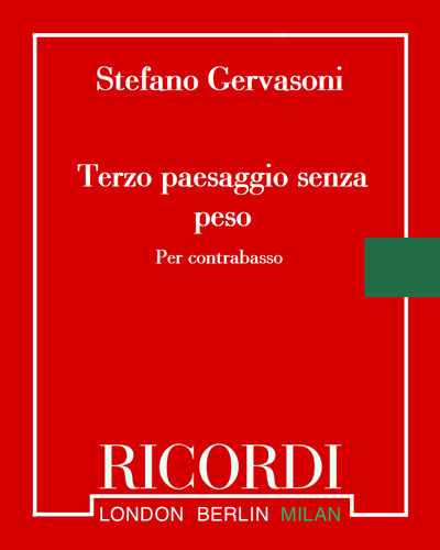 Terzo paesaggio senza peso — Stefano Gervasoni
