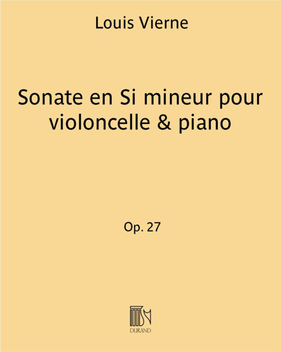 Sonata in B minor for Cello and Piano, op. 27 — 维埃纳