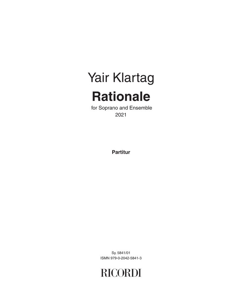 Rationale — Yair Klartag