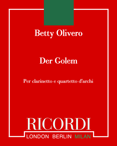 Der Golem - Versione per film (Film Version) — Betty Olivero