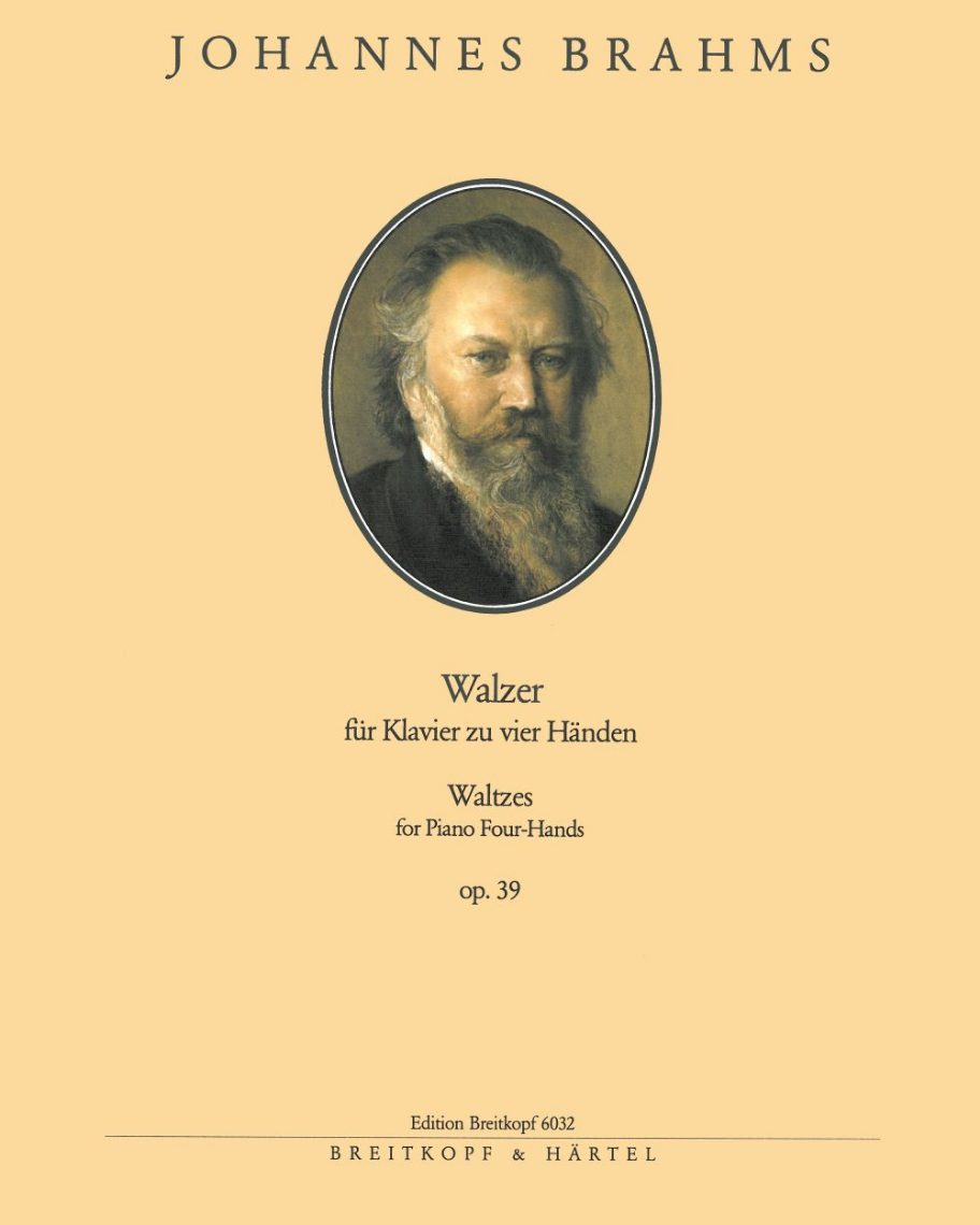 16 Walzer op. 39 (Ausgabe für Klavier zu vier Händen) — 勃拉姆斯