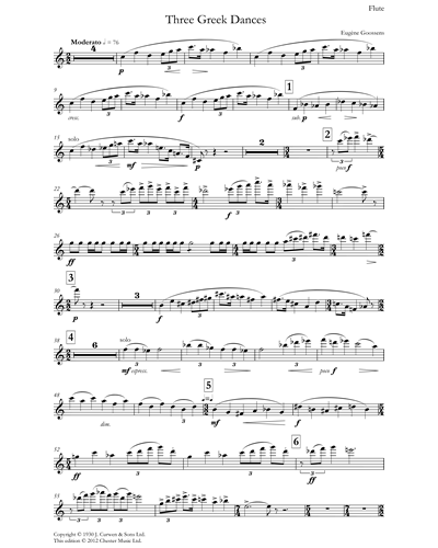 Three Greek Dances — Eugene Goossens