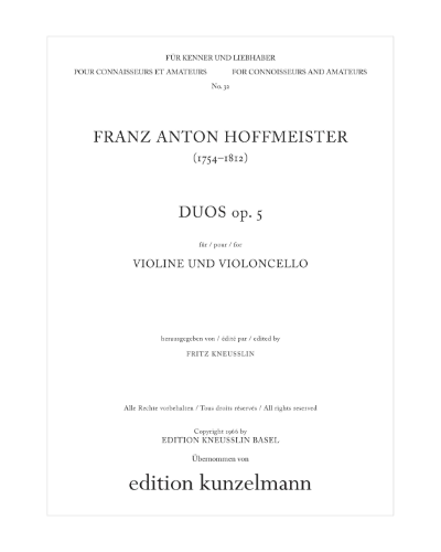 Duos, op. 5 — Franz Anton Hoffmeister