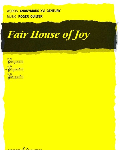 Fair House of Joy (from 'Seven Elizabethan Lyrics, op. 12') — 罗杰·奎尔特