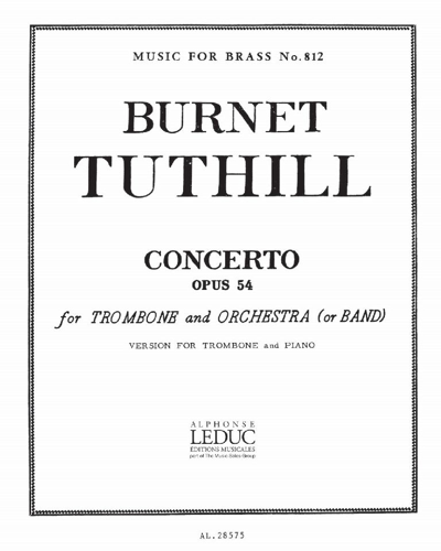 Concerto, op. 54 (for Trombone and Orchestra or Band) — Burnet Tuthill