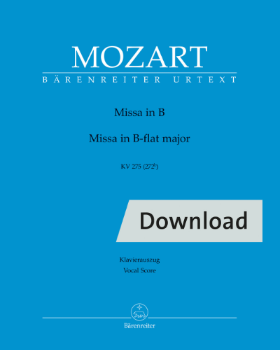 Missa in B-flat major, K. 275 (272b) — 莫扎特